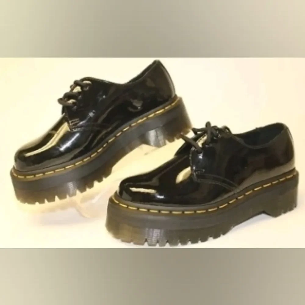 NEW Dr. Martens 1941 QUAD OXFORDS Platform lack Patent Leather 6